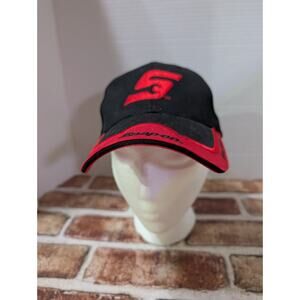 Snap On Tools Wrench Ball Cap Hat K Products Embroidered Logo Red Black NWOT